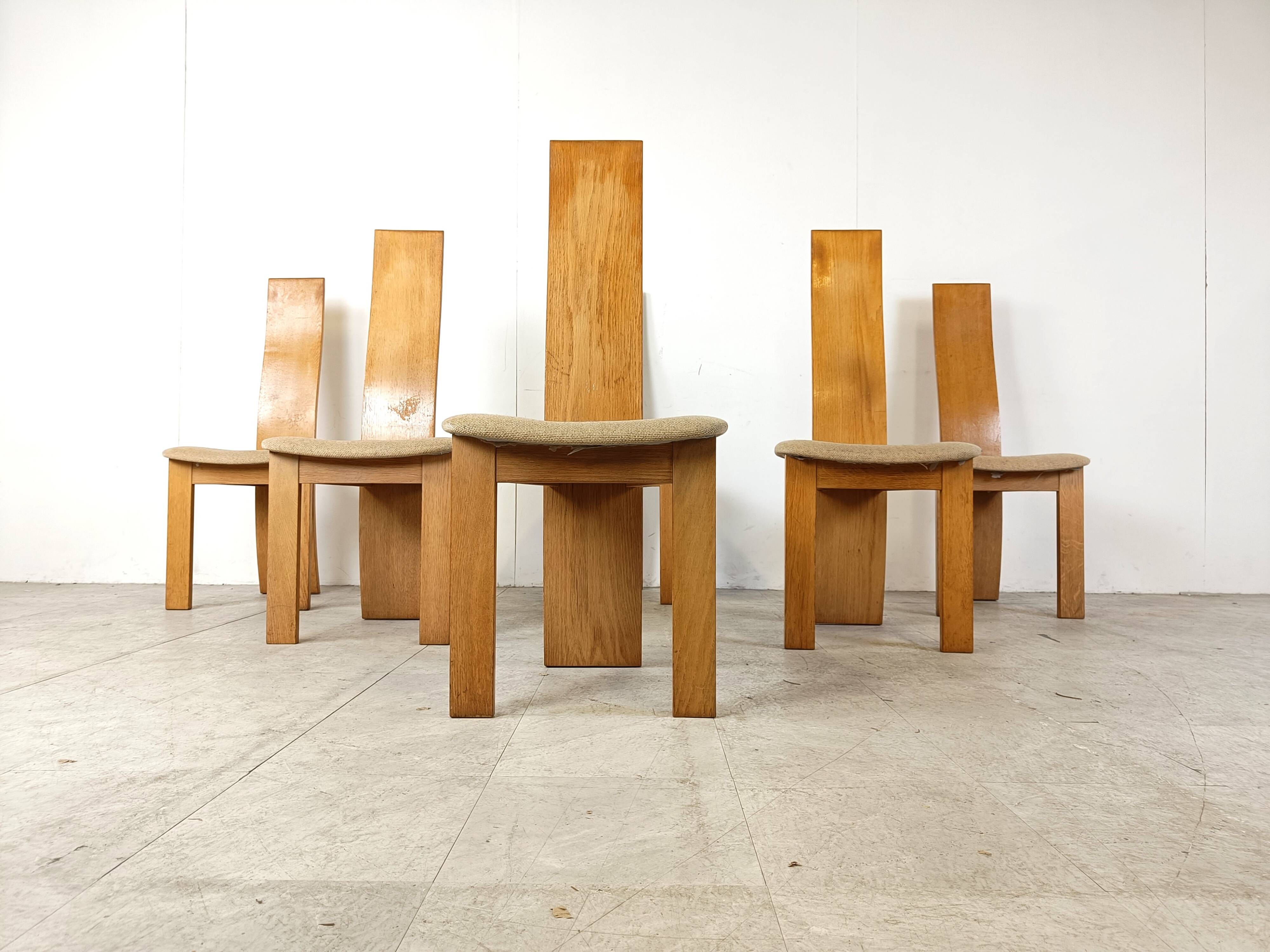 Set of 6 dining chairs by Rob & Dries van den Berghe, 1980s