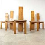 Set of 6 dining chairs by Rob & Dries van den Berghe, 1980s