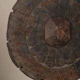 Mandal - Indian wooden wheel on stand no. 1