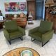 Paire Fauteuil Fero Vert Vintage circa 1960