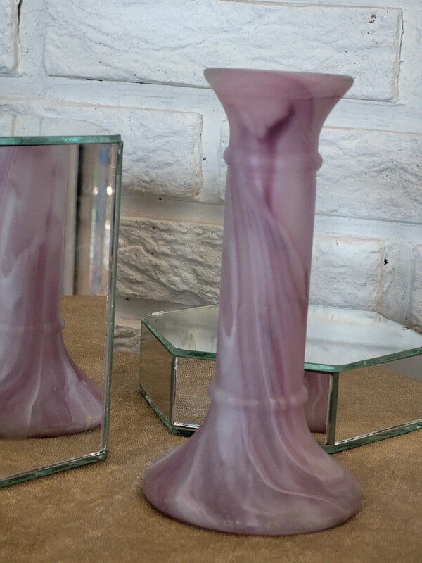 Vintage lilac candle holder