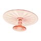 Art Deco Pink Cake Dish Rosaline Depression Glass Verrerie Scailmont