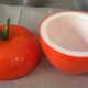 Seau à glaçons vintage pomme orange 70'