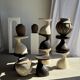 Pawn Brown - Stool, side table in the shape of a brown pawn.