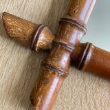 Vintage bamboo mirror