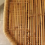 Bamboo and jute coffee table