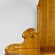 Large Art Nouveau linen cupboard in oak and mirror - 1900-1920