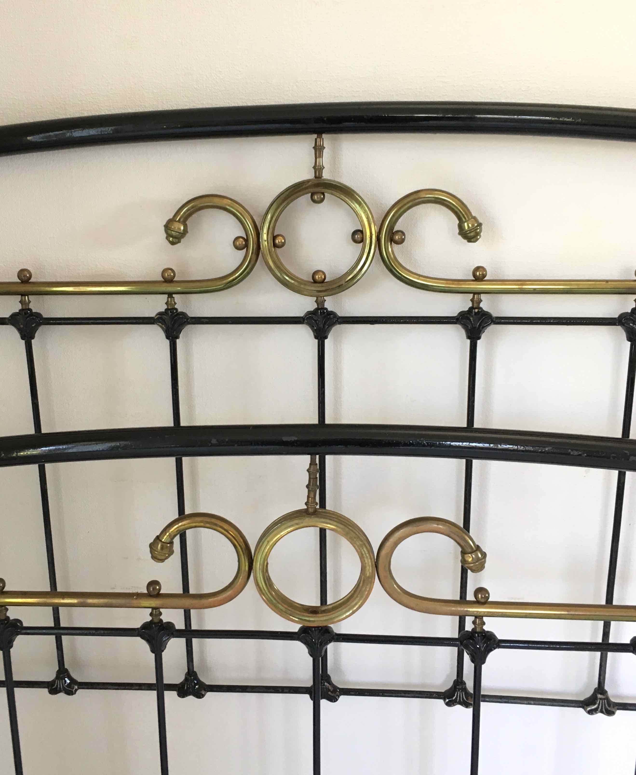 Iron bed Napoleon III in 140 x 190