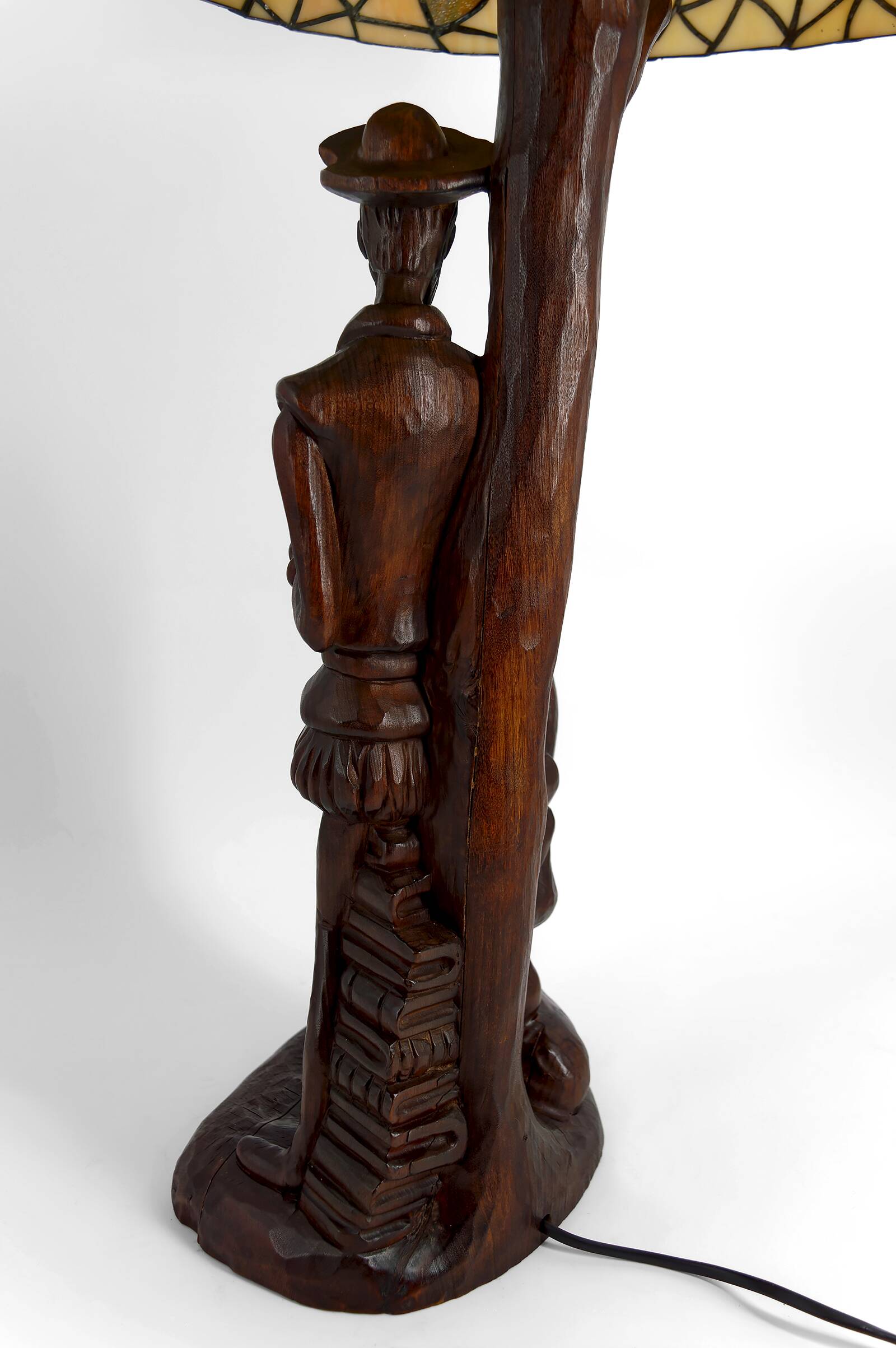 Lampe sculpturale « Don Quichotte, Sancho Panza », Forêt-Noire, vers 1950