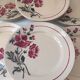 12 flower dessert plates Digoin Badonviller