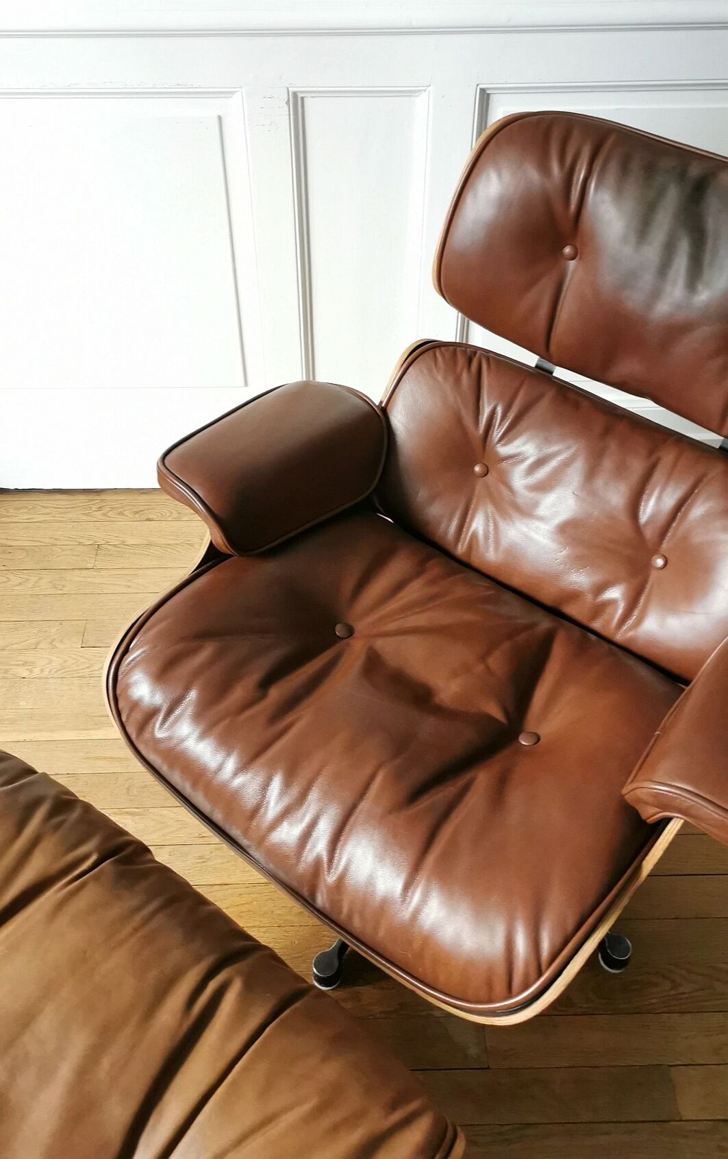 Rosewood lounge chair ensemble, Charles and Ray Eames, 1970