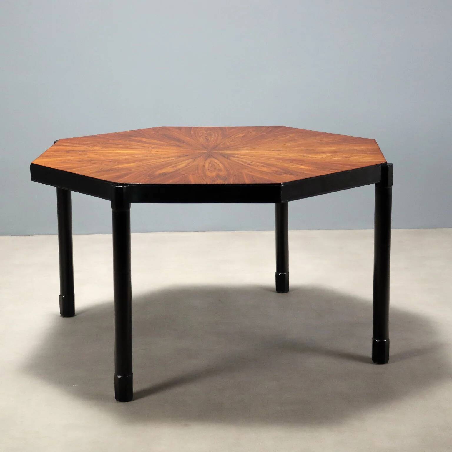 Vintage painted wooden dining table, design, Italy, 1960s