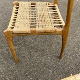 Pair of vintage Havana model chairs for Condorzio Sedie Frueli, Italy. 1960s