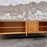 Vintage pine sideboard 1970 1980 Scandinavian style