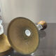 Pair of vintage candle holders in lucite and metal