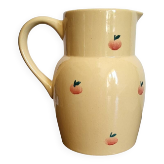 Peach pattern pitcher