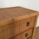 Commode italienne année 60 bambou et osier