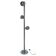 Vintage Goffredo Reggiani floor lamp in chromed metal, Italian Space Age, 1960s