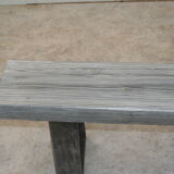 Wood and metal bench