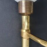 Pair of large torch-style wall sconces from the 1950s