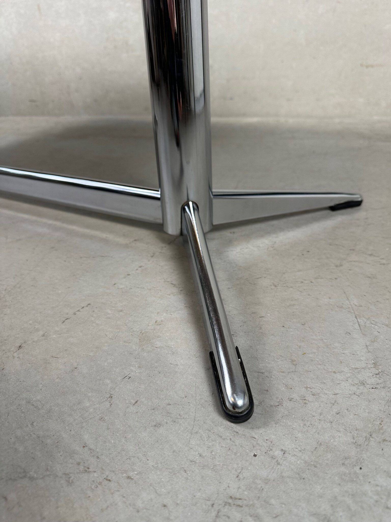 Mid-century coffee table – ceramic and chrome