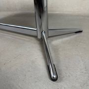 Mid-century coffee table – ceramic and chrome