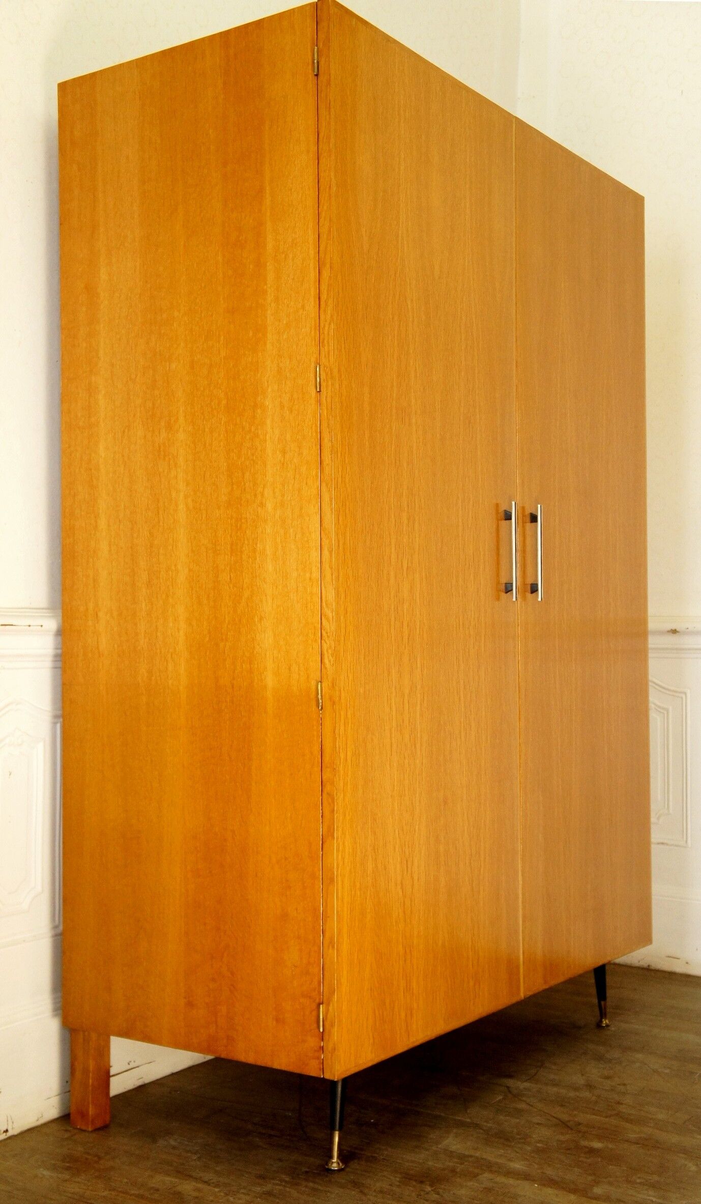 Modernist gilded oak cabinet circa 1960