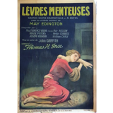 Affiche ancienne cinéma - "Lèvres Menteuses"