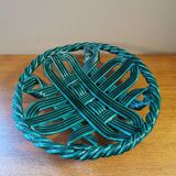 Vintage green braided slip cup