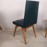 Chaises vintage bleu vert