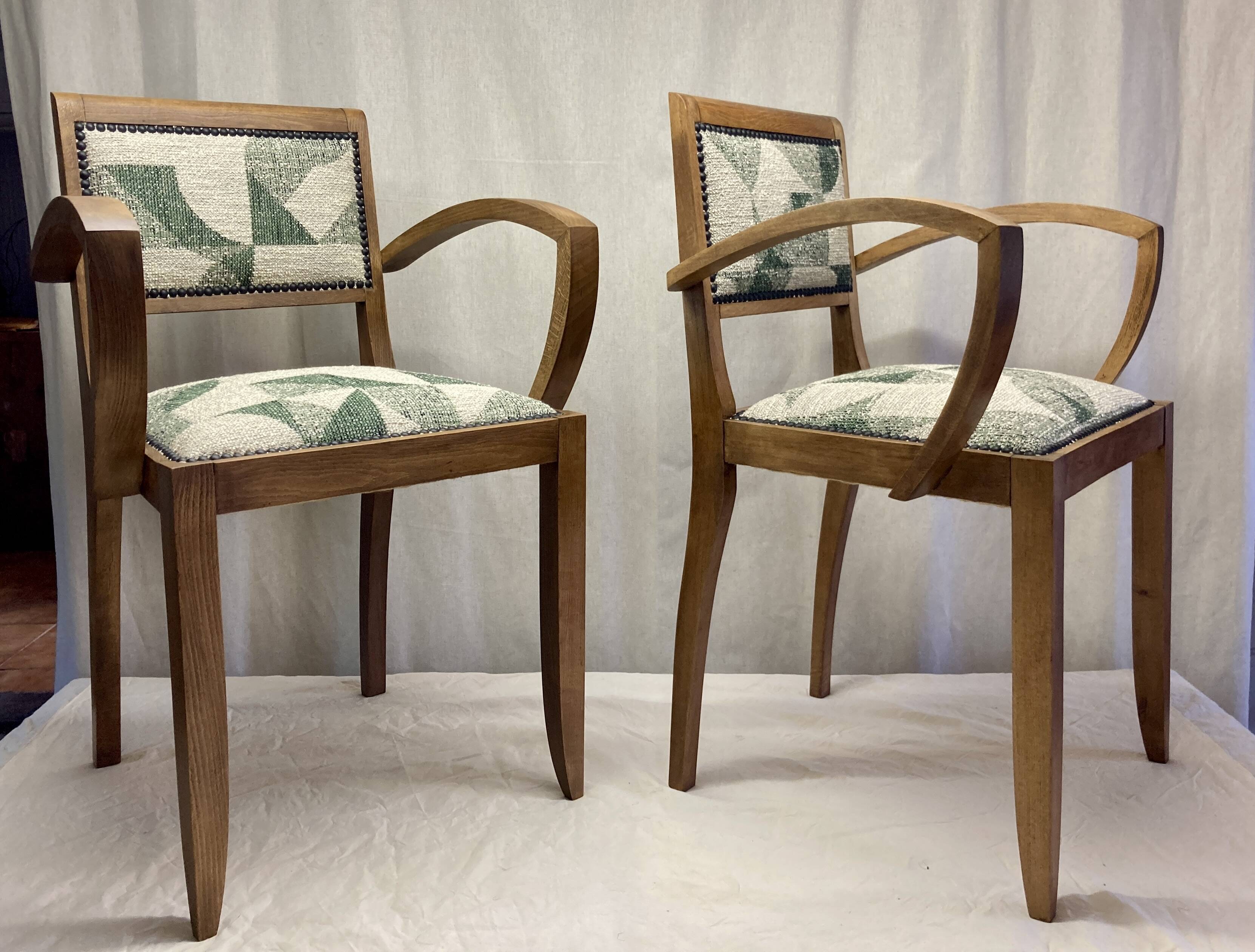 Paire de fauteuil Bridge