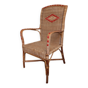 Fauteuil en rotin années