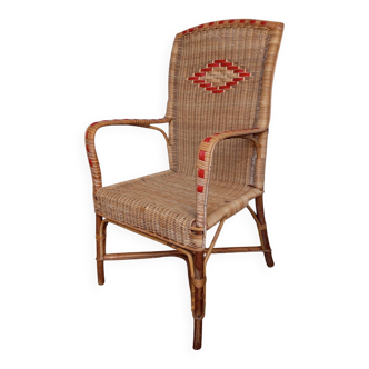 1960s rattan armchair
