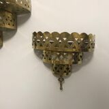 Brass wall light