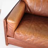 Paire de canapés cuir Roche Bobois