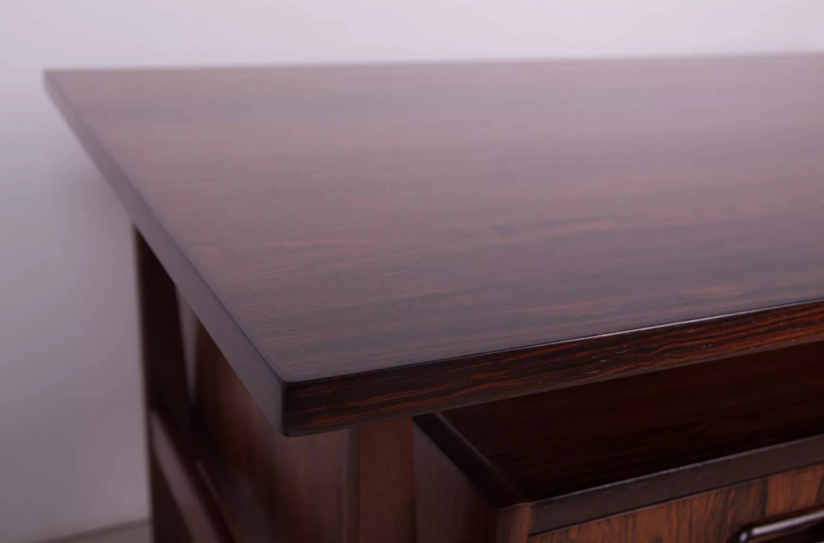 Rosewood desk by Gunnar Nielsen Tibergaard for Tibergaard, 1960s