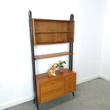 Armoire design en teck Musterring avec pieds noirs