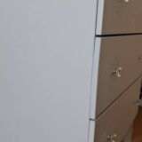 Handmade storage trunk with 3 drawers.
