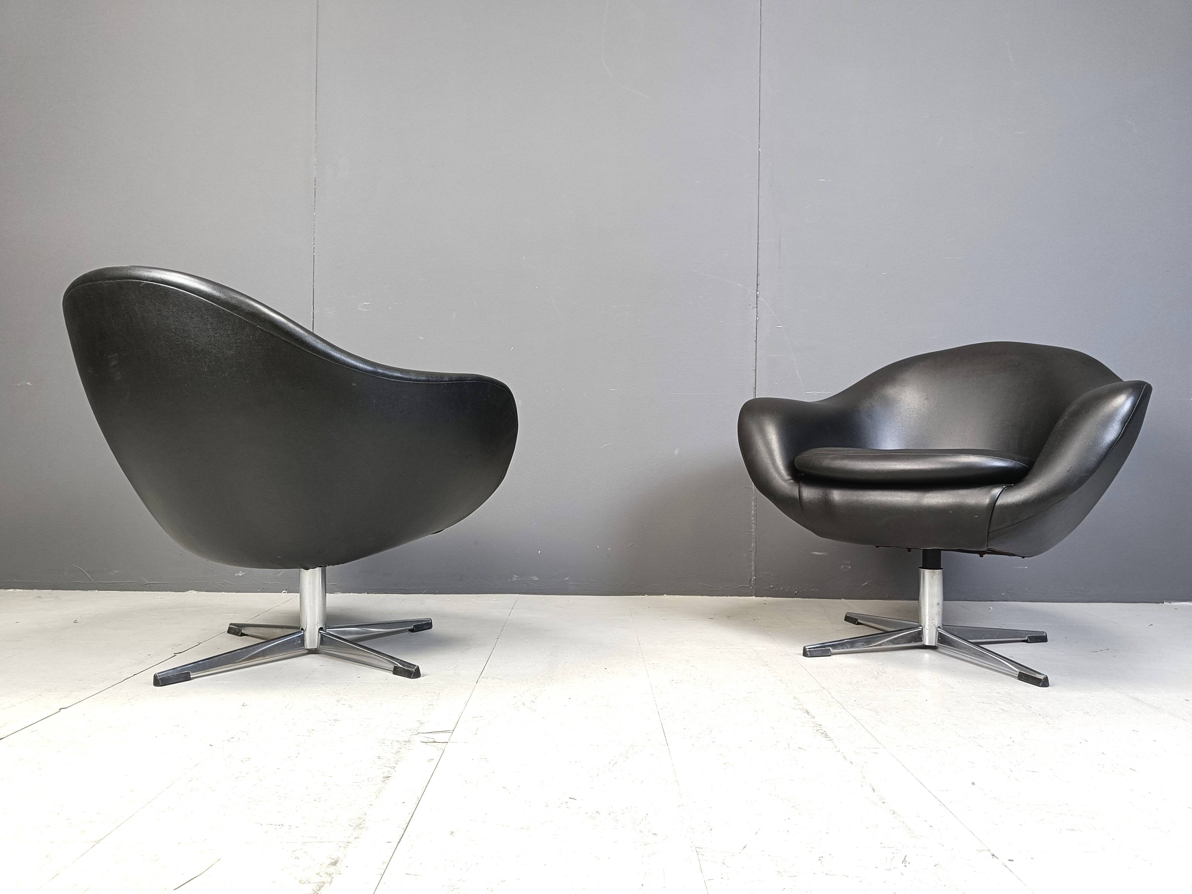 Mid century club  chairs, 1960s