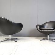 Fauteuils club du milieu du siècle, années 1960