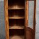 Louis XV style curved glass-fronted bookcase in rosewood