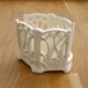 Openwork pot / letter holder in Art Nouveau ceramic