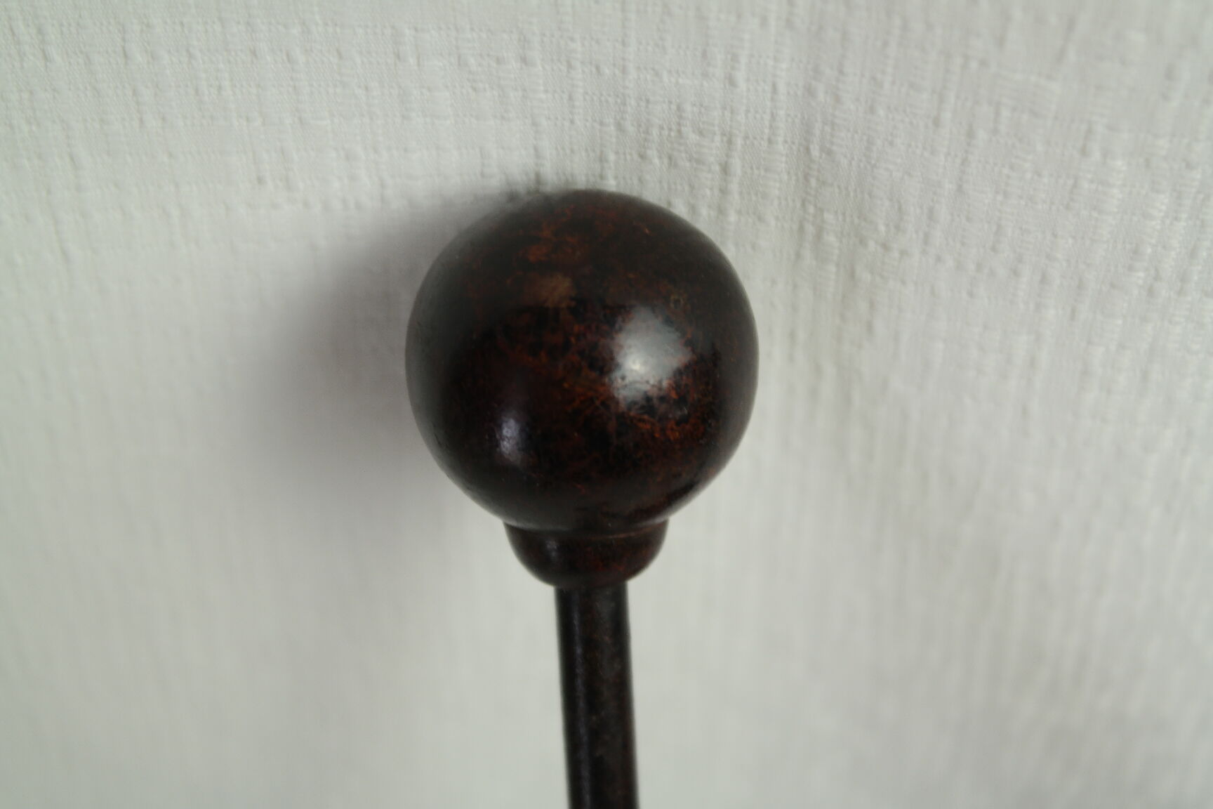 Old wall door in handmade cast iron signed