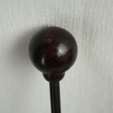 Old wall door in handmade cast iron signed