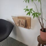 Acrylic magazine rack 1970s space age vintage 1970s