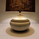 Large enamelled ceramic lamp 1970s