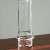 Textured transparent column vase