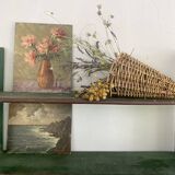 Oil on wood, early 20th century