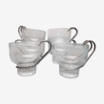 Set de 6 tasses française vintage pour café expresso