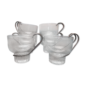 Set de 6 tasses française vintage pour café expresso